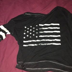 American flag crop top